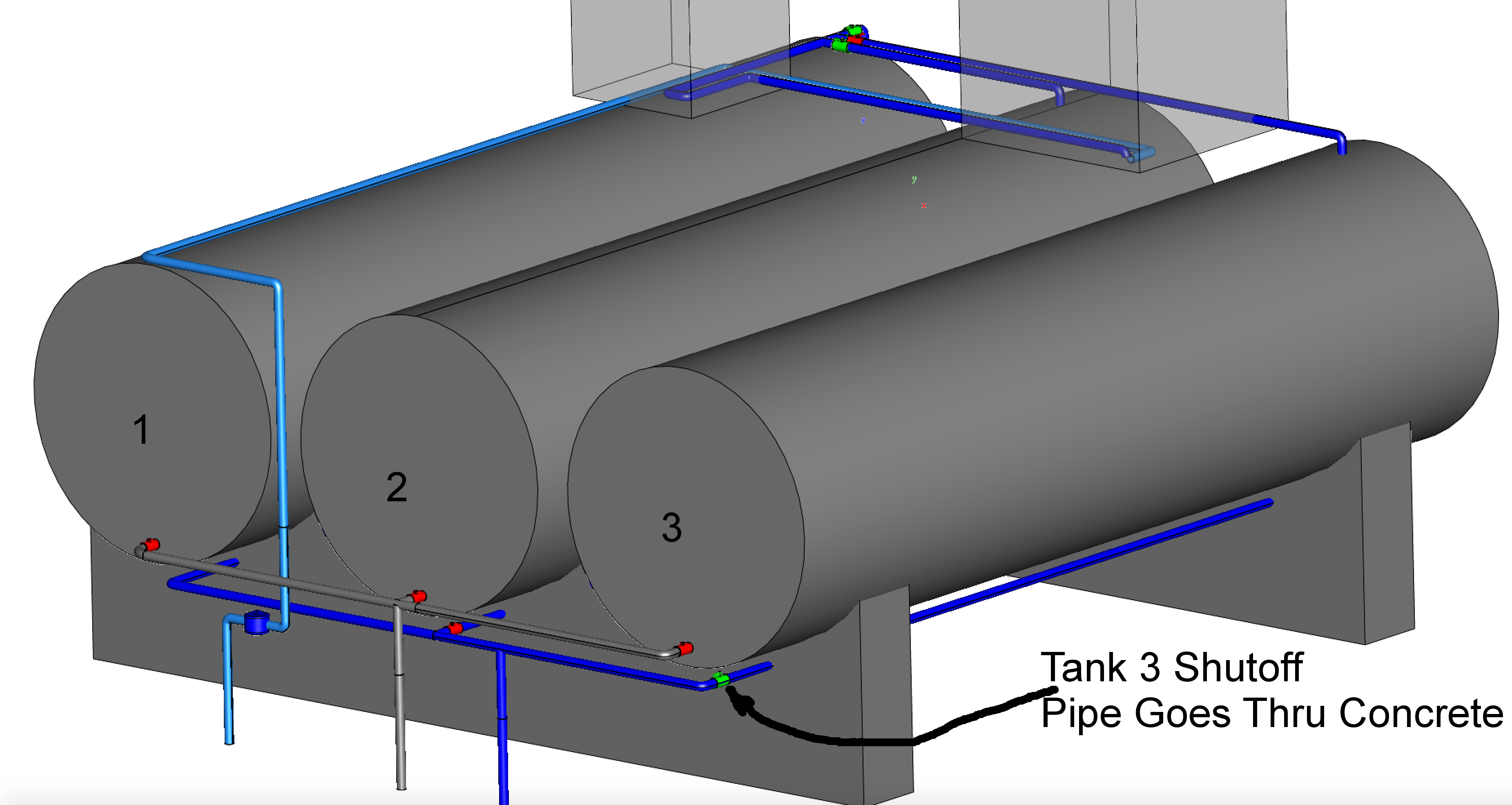 Operation Drawing - Front of Tank